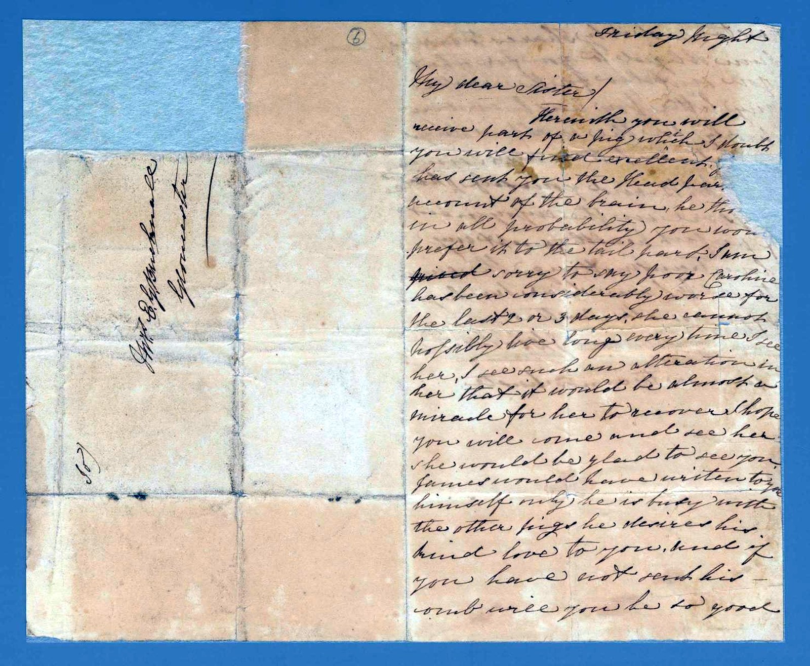 Jane's 'Friday Night' letter.